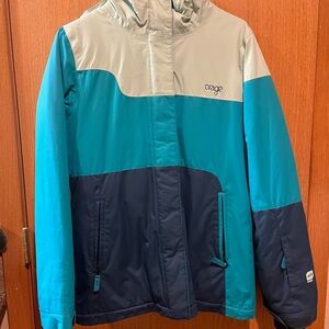 Orage Kids' Teal and Navy Puffer Jacket